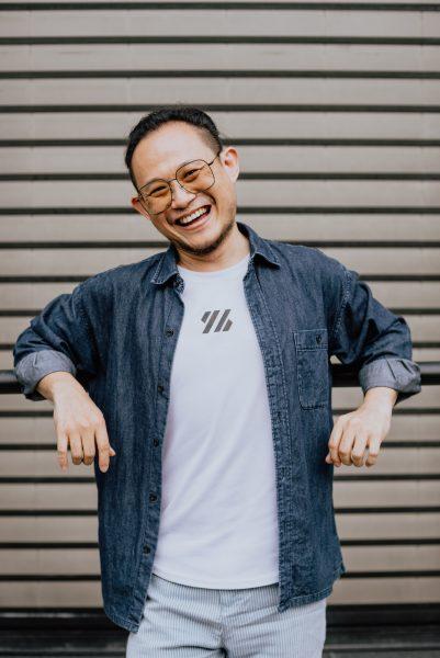 outdoor portrait asian male